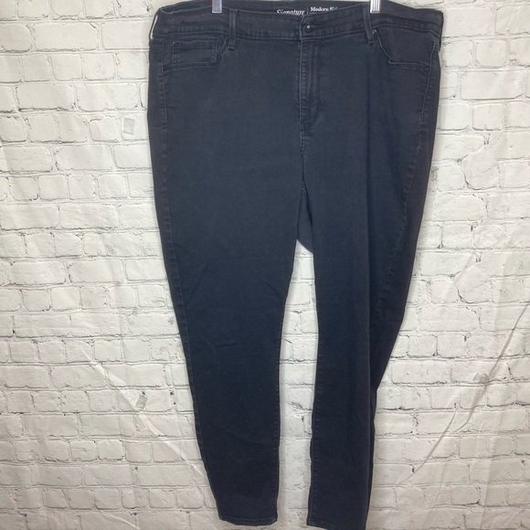 Signature by Levi's black modern skinny fit jeans - Picture 1 of 6